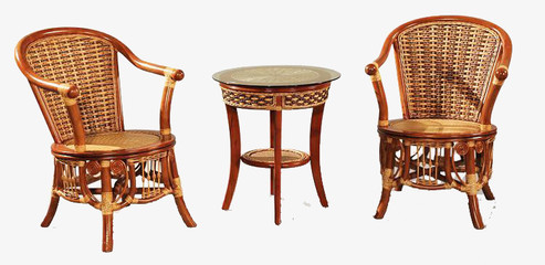 茶幾和藤椅PNG圖片素材免費(fèi)下載_png格式_熊貓辦公