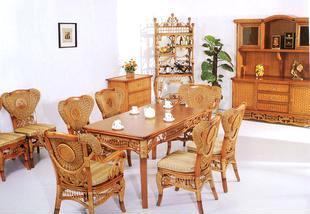 【藤家具 藤椅 藤沙發(fā) 藤搖椅 藤吊椅 CS-026帝豪餐椅餐臺】價格,廠家,批發(fā),椅、凳、榻